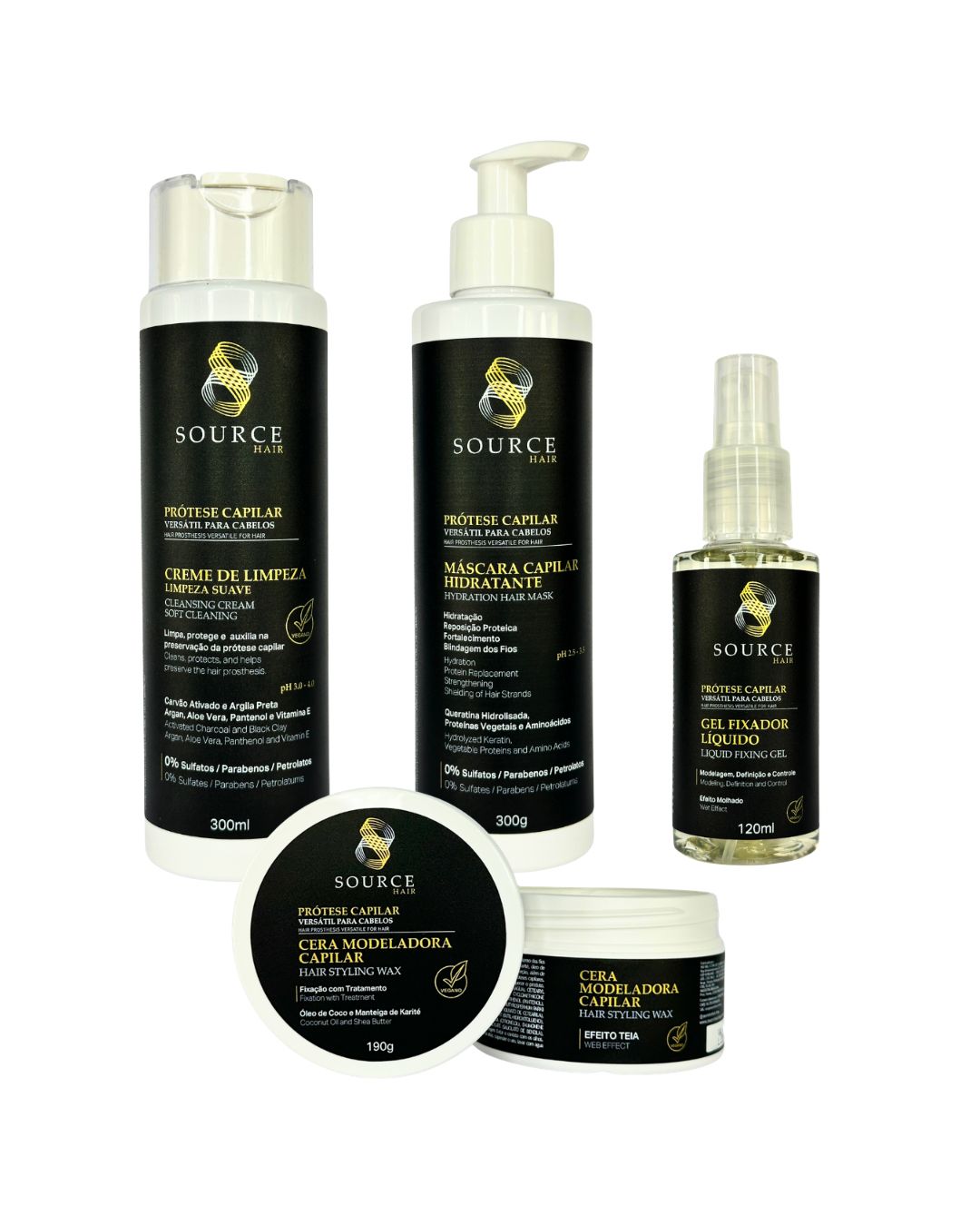 Kit Tratamento Completo Prótese Capilar (4 produtos) - Source Hair