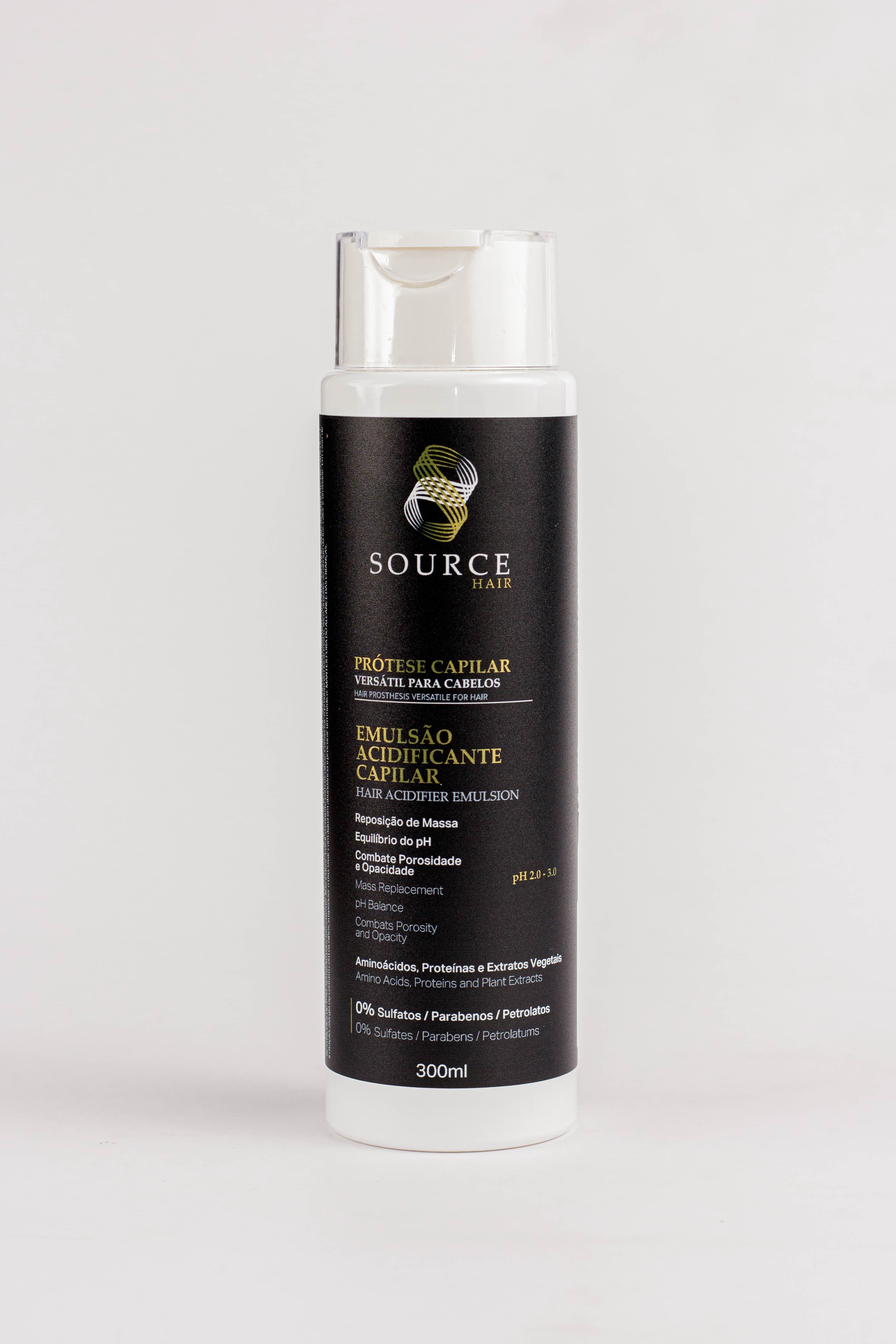 Emulsão Acidificante Prótese Capilar 300ml - Source Hair
