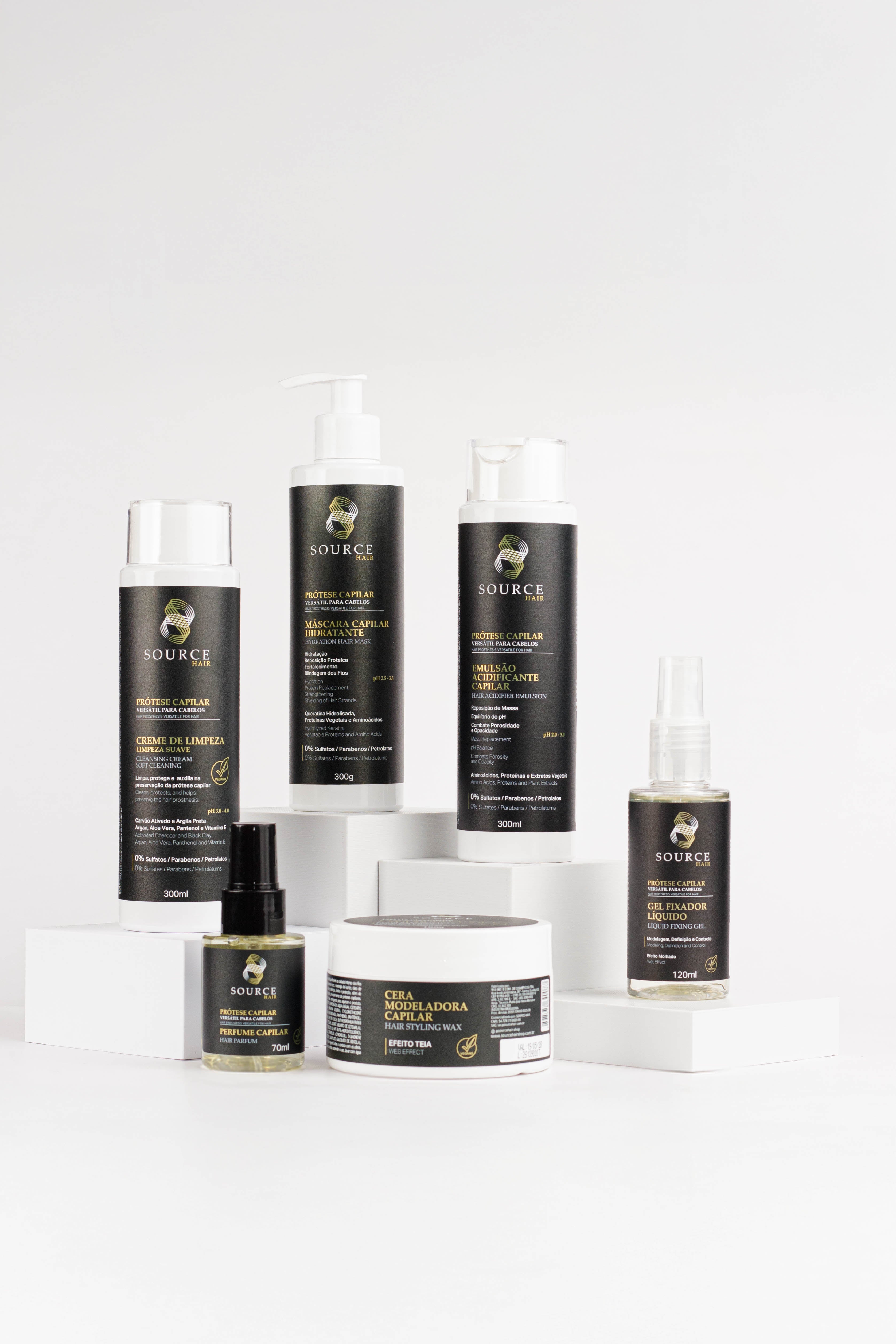 Kit Premium Tratamento Completo Prótese Capilar (6 produtos) - Source Hair