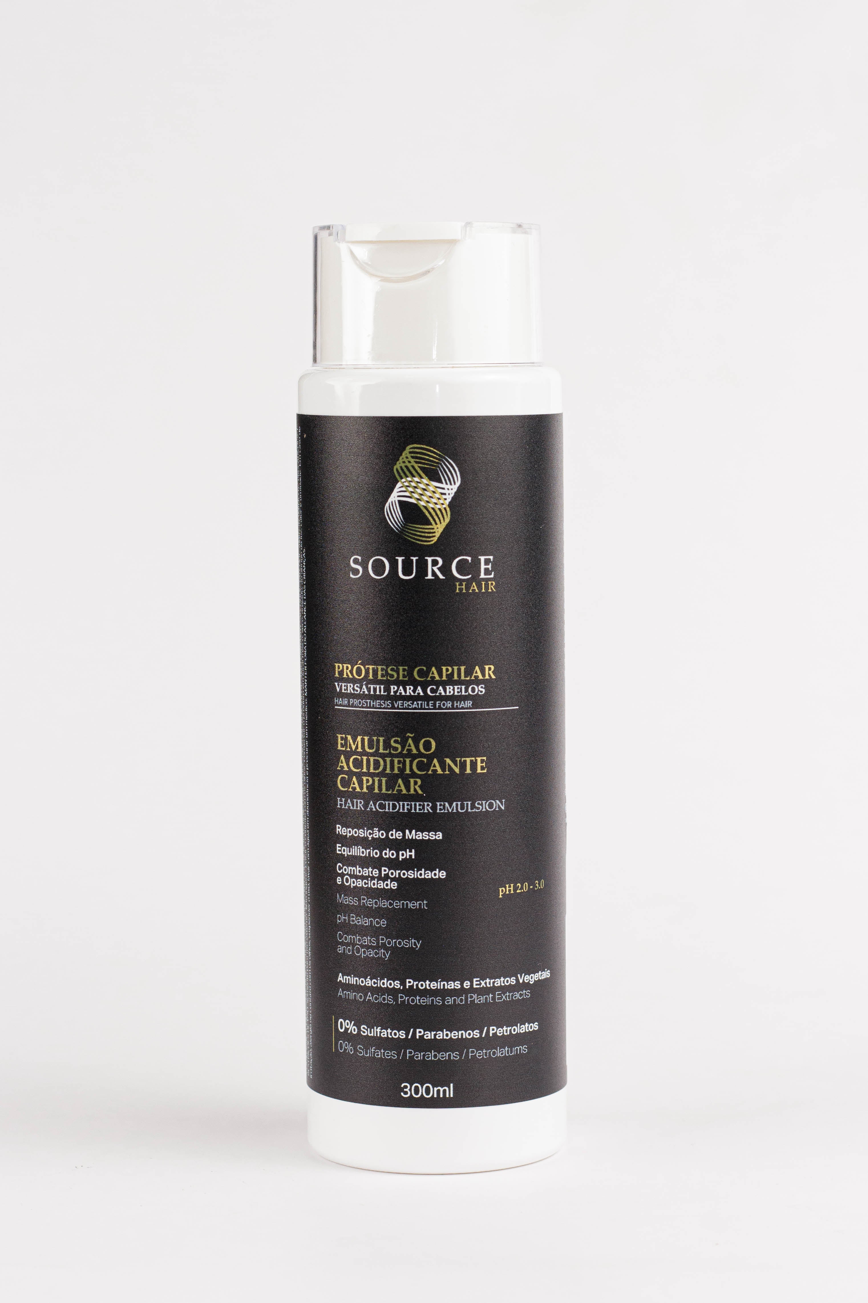 Emulsão Acidificante Prótese Capilar 300ml - Source Hair