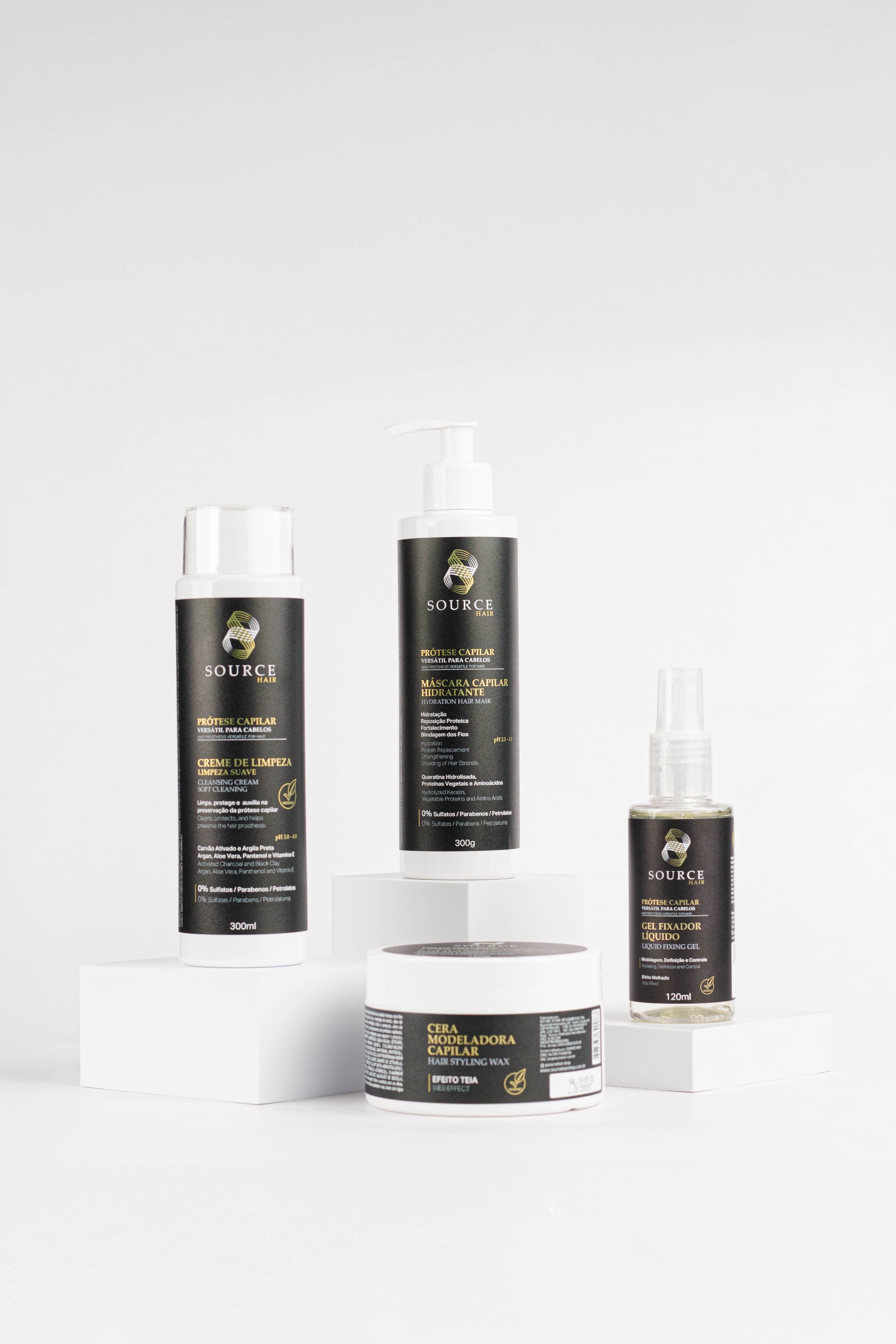 Kit Tratamento Completo Prótese Capilar (4 produtos) - Source Hair