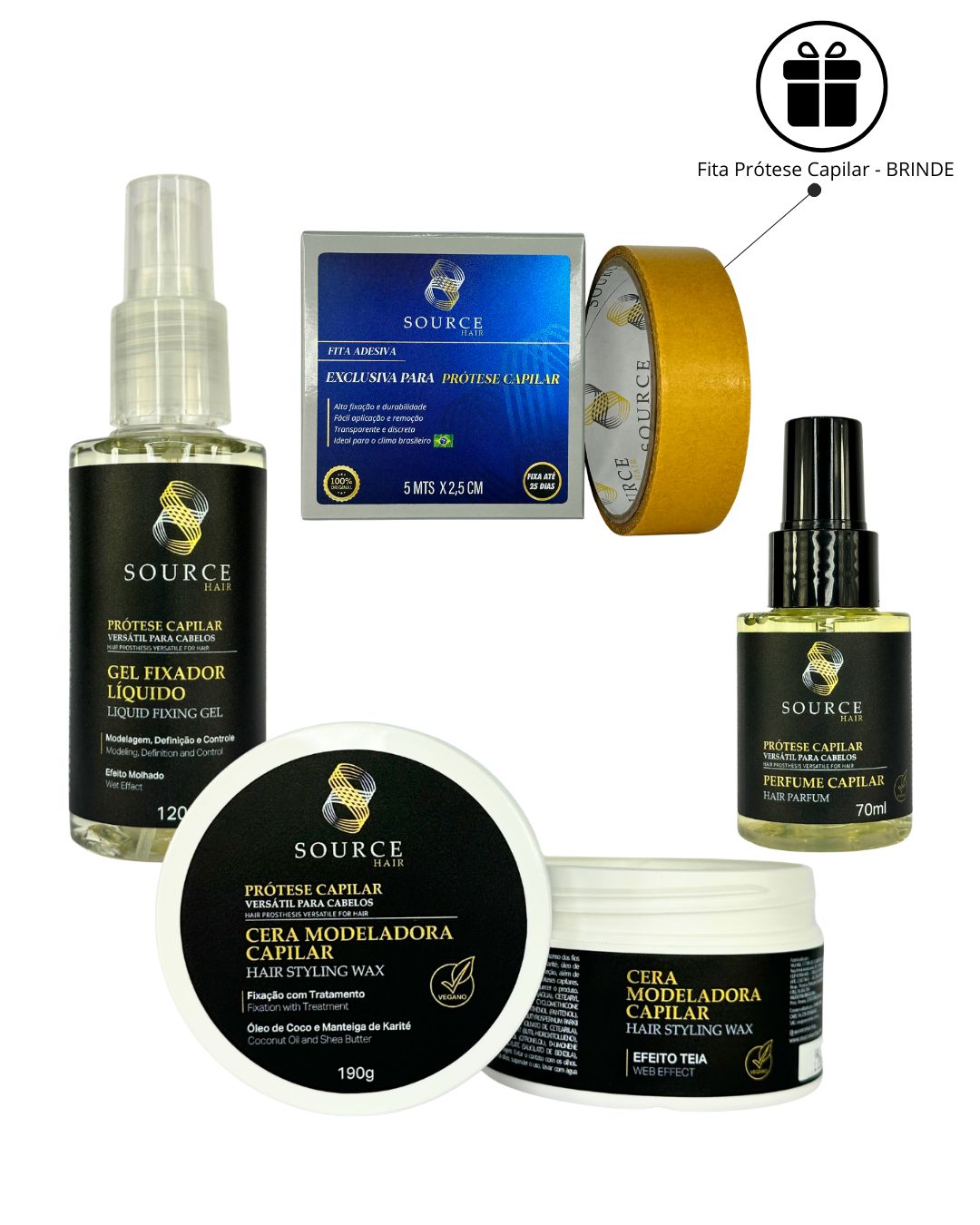 Kit Finalizadores Prótese Capilar - Source Hair